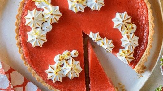 Photo Pink lemonade tart