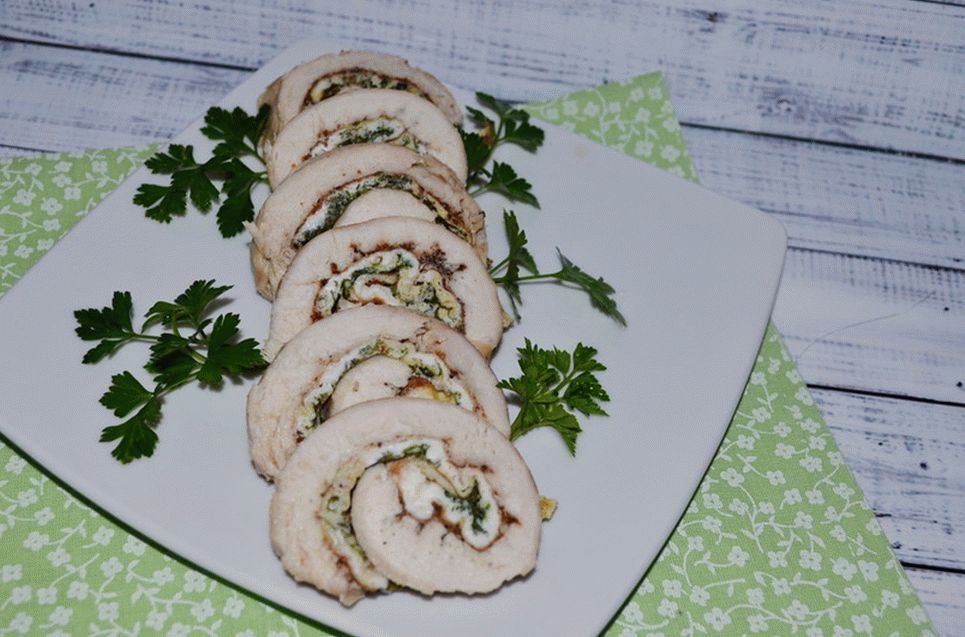 Omelette breast roll