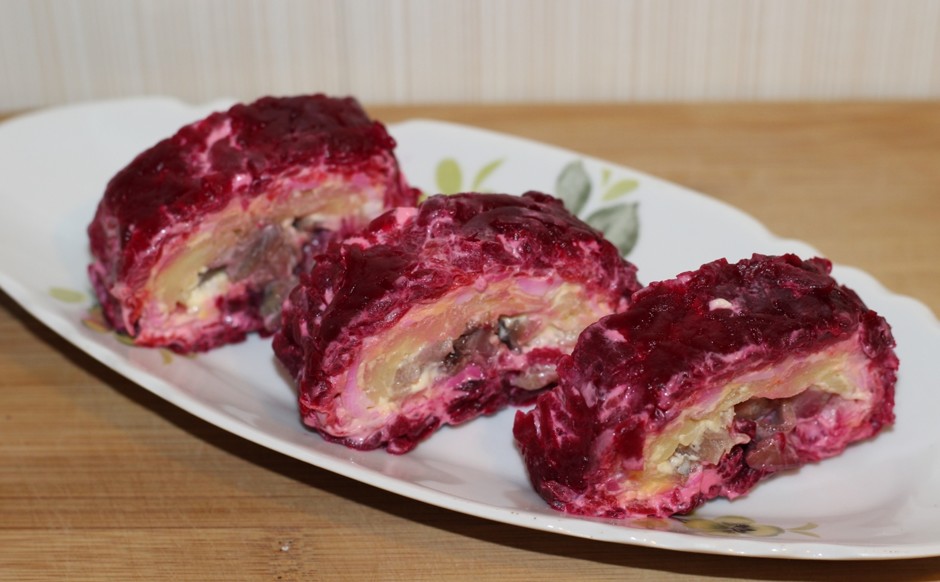 Herring roll under a fur coat