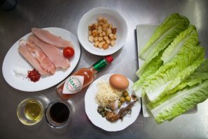 Caesar salad with chicken