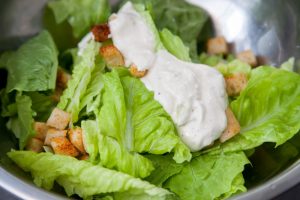 Caesar salad with chicken