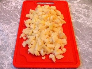 Salad "Football" with fish