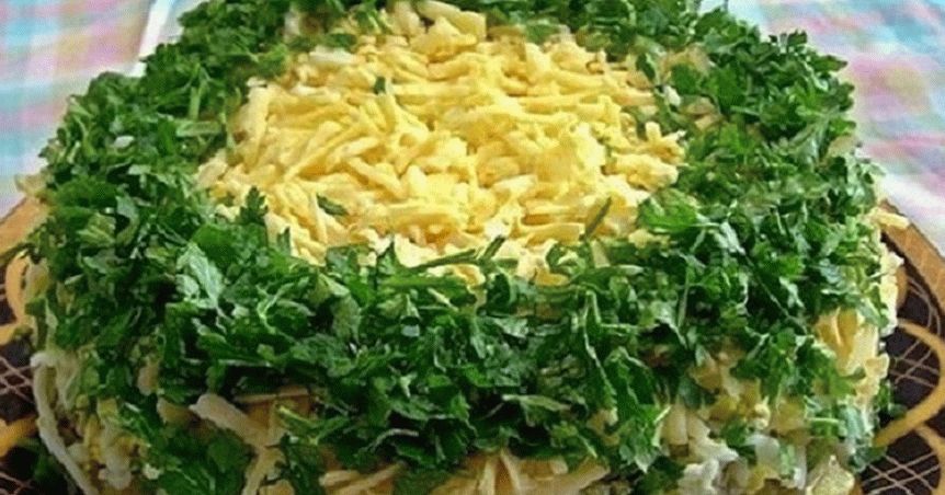 Salad "Mushrooms under a fur coat"