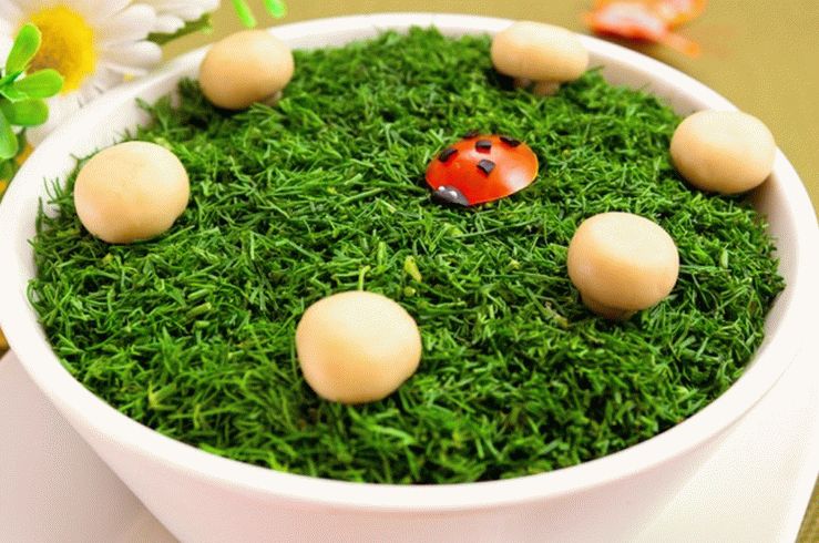 Salad "Mushroom Glade"