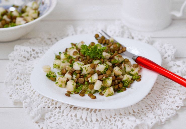Salad "Pear + Lentils"