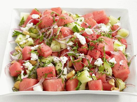 Photo Watermelon and Cucumber Salad