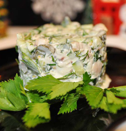 Boiled poultry salad