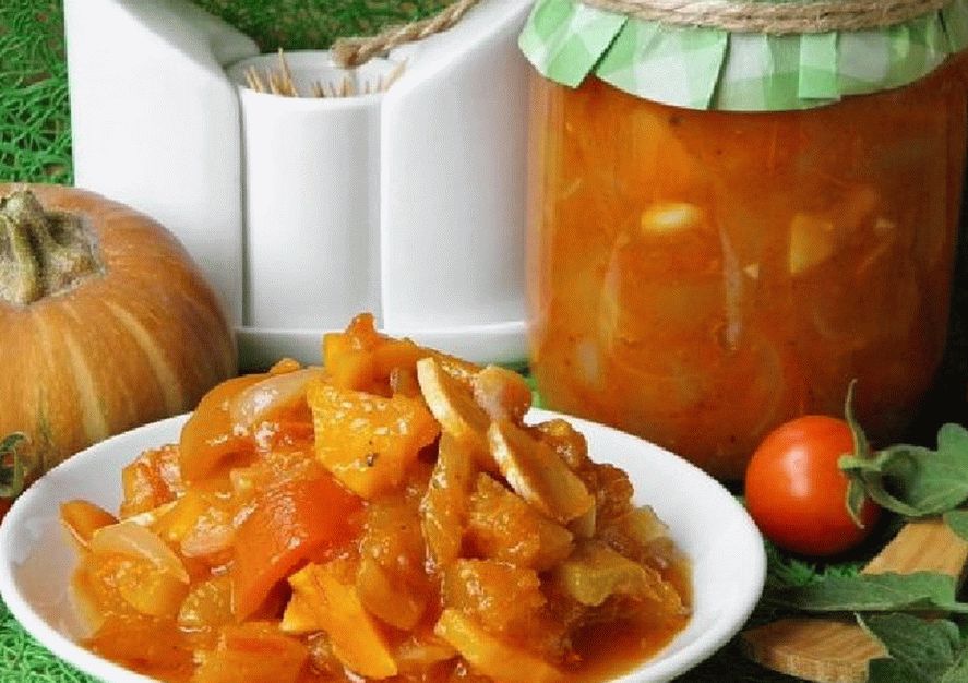 Pumpkin salad for winter