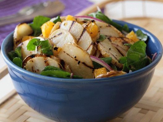 Photo Salad of fried potatoes