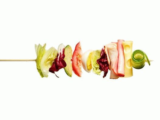 Photo Salad on a skewer (8 recipes)