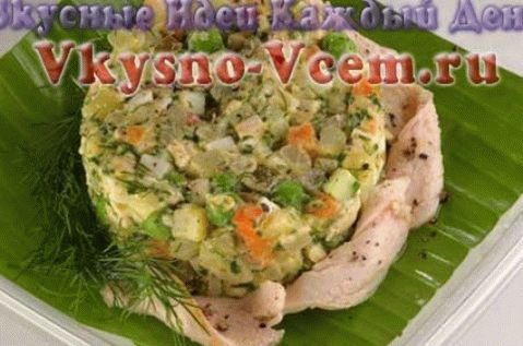 Salad Olivier liver of Mary