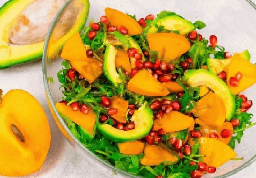 Avocado and Persimmon Salad