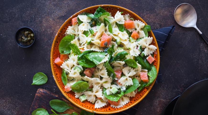 Farfalle and Salmon Salad