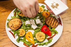 Grilled vegetables salad
