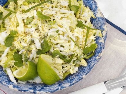 Photo Salad with Savoy Cabbage
