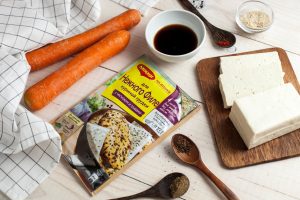 Fried tofu salad