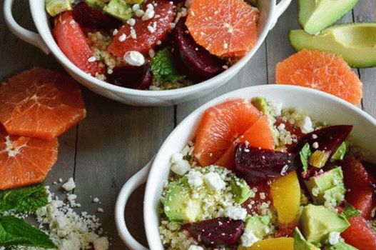 Photo Salad with beets and citruses