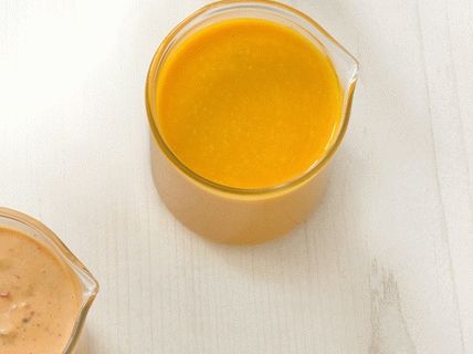 Photo Salad dressing from carrots with ginger