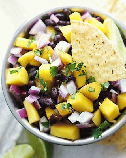 Photo of black bean and mango salsa