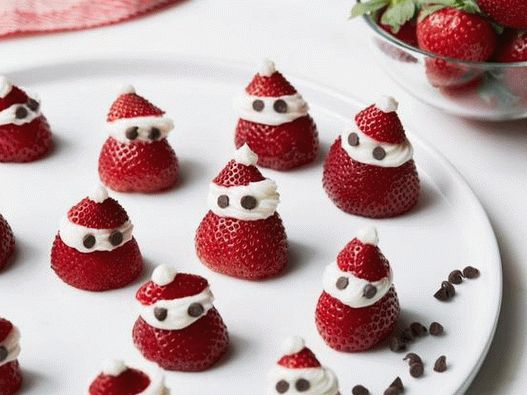 Photo of Santa Claus from strawberries