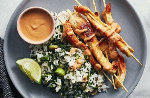 Photo of Chicken Satay with Peanut Sauce