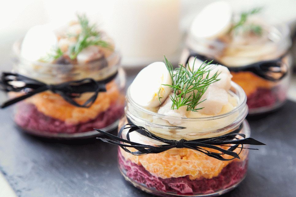 Herring on a fur coat