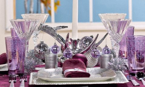 Table setting in a modern style