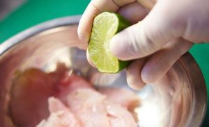 Whitefish fillet ceviche