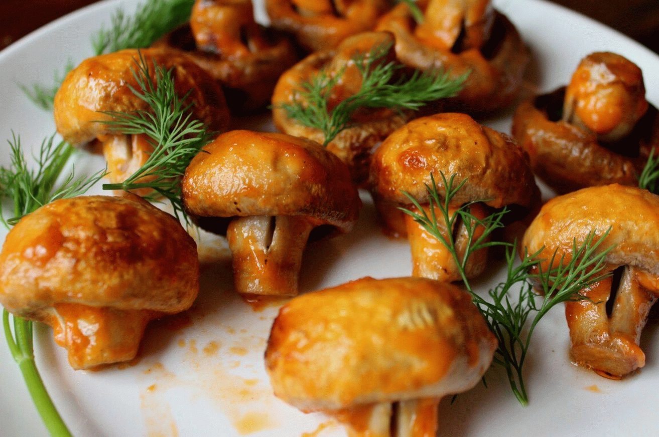 Champignons on a skew