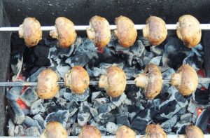 Champignons on a skew