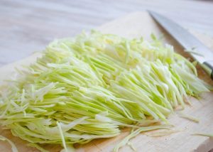Charlotte with cabbage