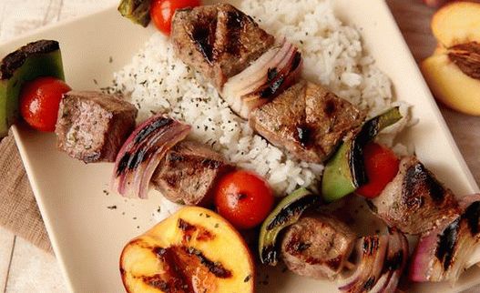 Photo of Lamb marinated with rosemary barbecue