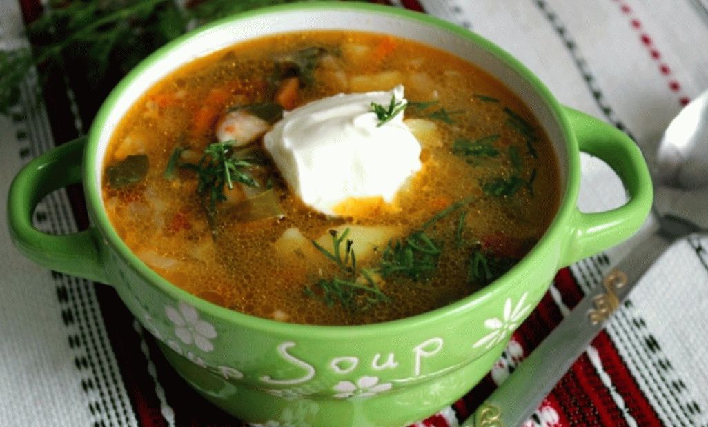 Chard cabbage soup