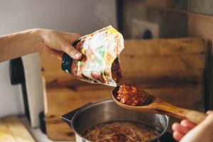 Lean cabbage soup with pumpkin