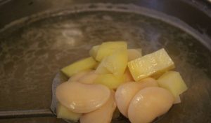 Cabbage soup with lima beans