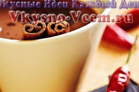 Hot chocolate with chili (pepper)