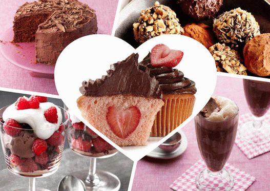 Photo Chocolate desserts for Valentine's Day