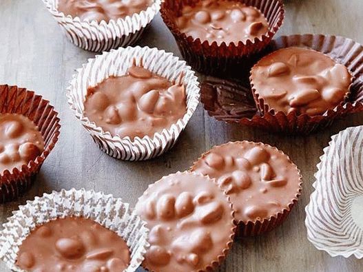 Photo of Chocolate candies in a slow cooker