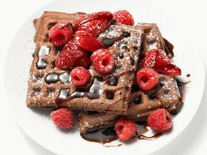 Photo Chocolate Waffles