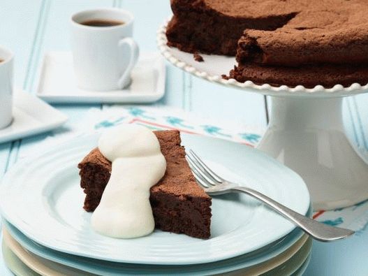 Photo Chocolate cake without flour