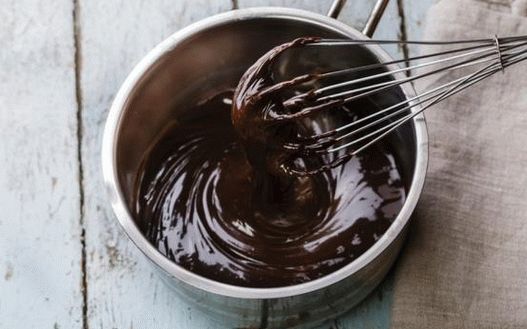 Photo Chocolate-coffee cream ganache