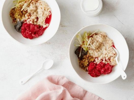 Photo Scandinavian porridge for breakfast