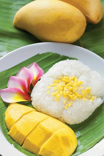 Photo Sweet Dessert of Sticky Coconut Rice