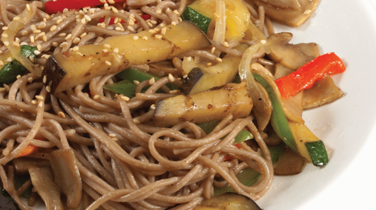 Soba with vegetables