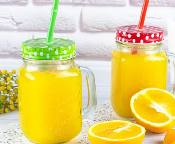 Pumpkin juice with orange