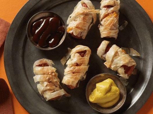 Photo Sausages - mummies in the filo test