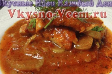 red or white currant sauce to the liver