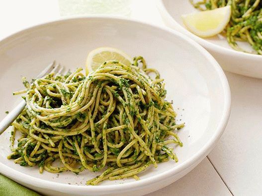 Photo of Spaghetti with Pistachio and Kale Cabbage Pesto
