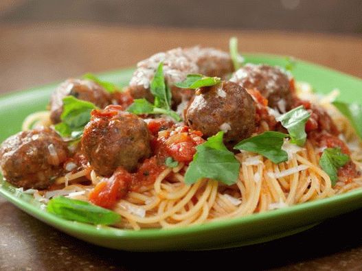 Photo of Spaghetti with meatballs in sauce