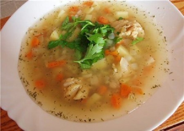 Canned fish soup
